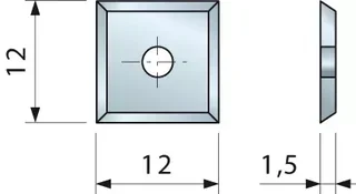 Plaquitas de corte desechables FREUD HW 35° CG08M - K01S HW acabado impecable