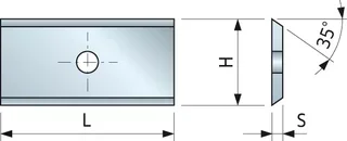 Plaquettes de coupe jetables FREUD HW 35° CG08M - K01S HW finition impeccable