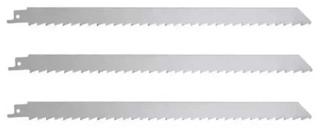 Lame per sega a gattuccio 225 mm HCS 4D Virutex - Confezione 3 pezzi