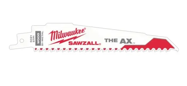 Lame Seghetto Alternativo MILWAUKEE AX 150mm Legno 5 Denti Set 5