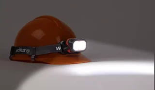 Lampada Frontale LED Wiha 45700 500 Lumen Rilevamento Movimento IPX6 Cantiere