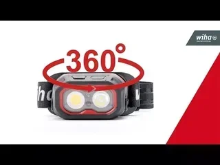 Lampada Frontale LED Wiha 45700 500 Lumen Rilevamento Movimento IPX6 Cantiere