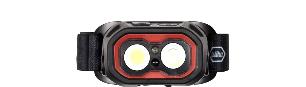 Lampada Frontale LED Wiha 45700 500 Lumen Rilevamento Movimento IPX6 Cantiere