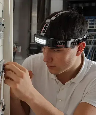 LED Headlamp SAM OUTILLAGE FRONT-7 Motion Sensor Rechargeable IP65 165 Lumens