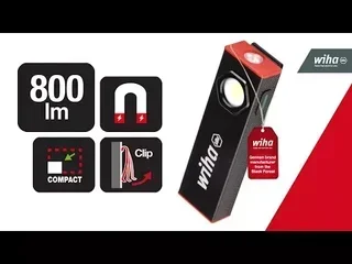 Torcia LED Wiha 45701 800 lumen professionale cantiere