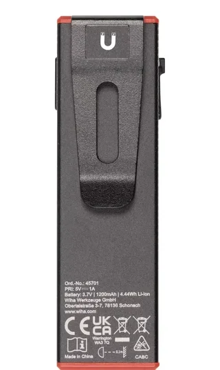 Torcia LED Wiha 45701 800 lumen professionale cantiere