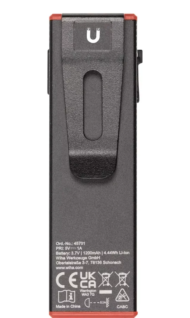 Torcia LED Wiha 45701 800 lumen professionale cantiere