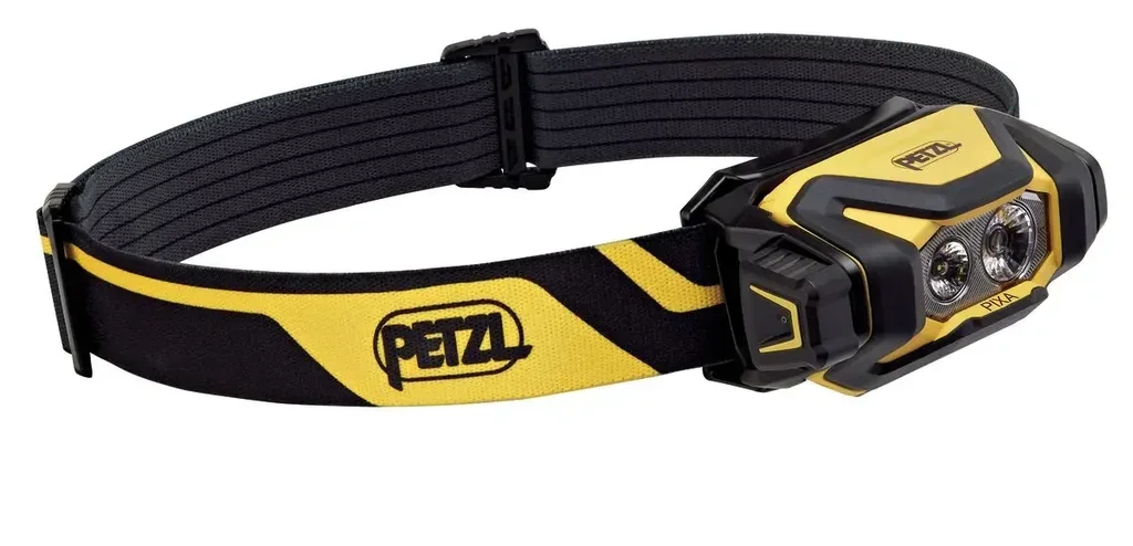Petzl Pixa 3 Lampada Frontale LED - Fascia + 2 Batterie AA - IP67 Impermeabile