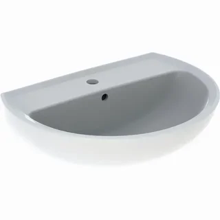 Lavabo Bastia GEBERIT 501.606.00.1 avec équerres de montage et consoles porte-serviettes
