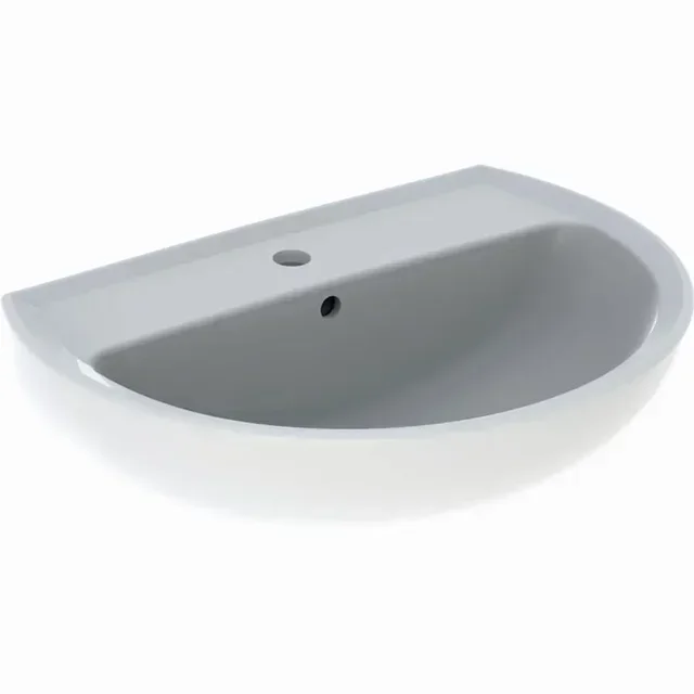 Lavabo Bastia GEBERIT 501.606.00.1 avec équerres de montage et consoles porte-serviettes