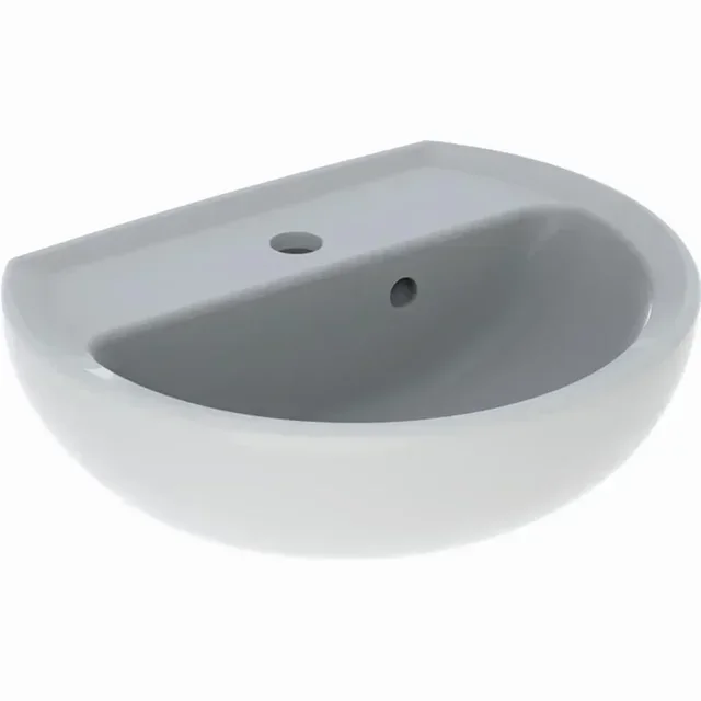 Lavabo Geberit Bastia 45 cm bianco con troppopieno asimmetrico