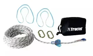 Ligne de vie temporaire 18m TEMPO 3 TRACTEL - 3 personnes - protection antichute collective mobile