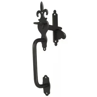 Loquet de poussée 1276 Bouvet fer noir battant 310 mm sans poignée - Réf. 20868
