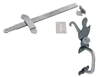 Loquet-poucier complet avec poignée fixe brut n°6 BOURG MERMIER 30 cm