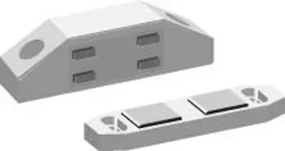 Loqueteau aimant LS MONIN 6 kg PVC blanc réf. 211410