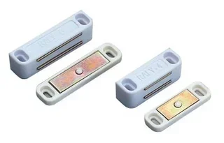 Loqueteau magnétique ARELEC RALY 4 blanc 4kg avec contre-plaque