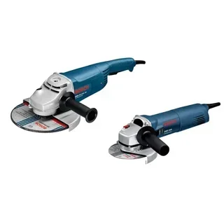 Set di 2 smerigliatrici angolari Bosch Professional GWS 22-230P e GWS 1400 - Flex per taglio e sbavatura metallo