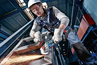 Bosch 18V Tool Set 2 Pieces: GWS 18V-10 P Angle Grinder + GBH 18V-26 Rotary Hammer with 2x 5.5Ah Batteries