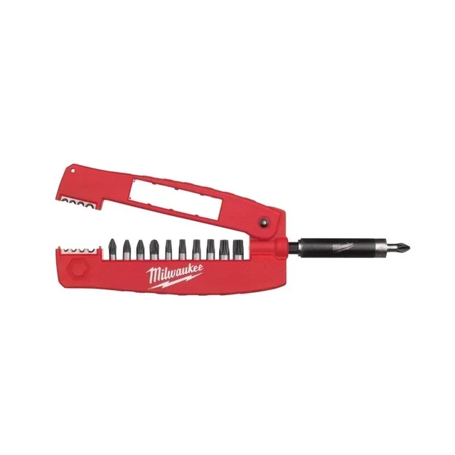 Set 12 Inserti Avvitamento Milwaukee Shockwave Croce Pozidriv Torx Piatto Esagonale Impatto