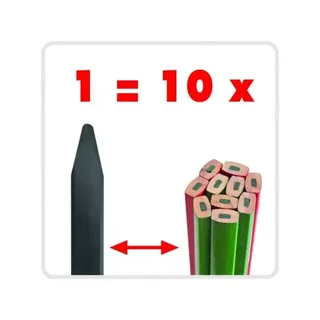 2er Set professionelle Graphitstifte 100% METRICA 51151 16cm Mine