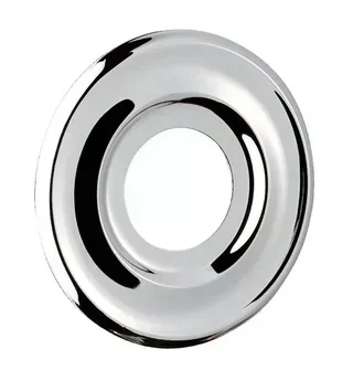 Lot de 2 rosaces murales moulurées laiton Ø60x21 mm DELABIE pour robinet 1/2"