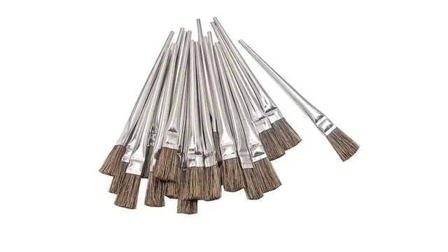 Lot 20 pinceaux décapage JOUANEL 480021 - poils naturels tige zinguée