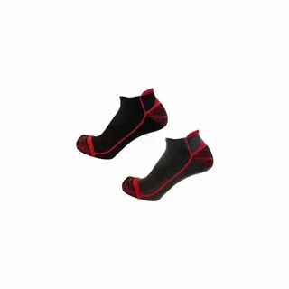 2 Paar Herren-Sneakersocken LMA Poseidon schwarz verstärkt Cordura