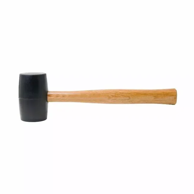 Maillet caoutchouc 71mm manche bois Stanley 1-51-104