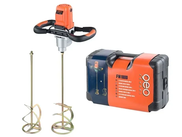 1800W Mixer FENNEL FM 1800 GEO with 2 paddles H2/H3 and carrying case