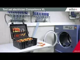 Valigia Attrezzi Elettricista WIHA Competence XL 81 Pezzi Isolati 1000V Professionale