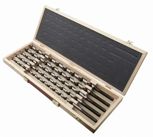 DIAGER PRO Wood Auger Drill Bit Set 5pcs Spiral 12-20mm Hex Shank
