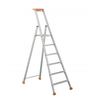 Marchepied professionnel 6 marches Tubesca MP PRO aluminium 2,21m - Charge 260kg