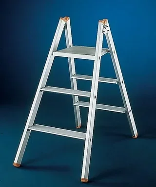 Marchepied Tubesca 3 marches aluminium anodisé hauteur 0,78m sécurisé EN 131