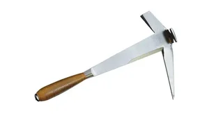 Martello da Coperture JOUANEL MACDF Manico in Pelle Faccia Larga Professionale Ardesia