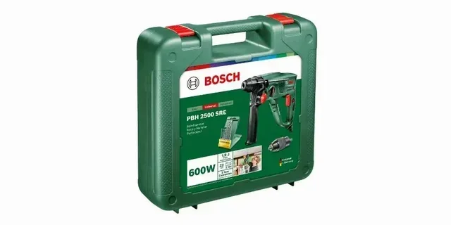 Marteau perforateur Bosch PBH 2500 SRE 600W SDS Plus coffret mandrin adaptateur