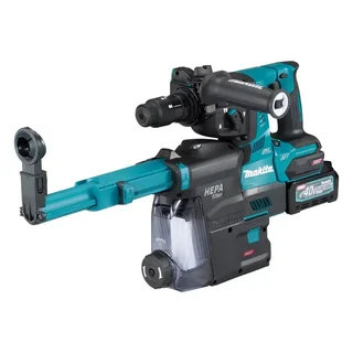 Tassellatore MAKITA 40V SDS-Plus HR002G con 2 batterie 4Ah, caricabatterie e valigetta MakPac
