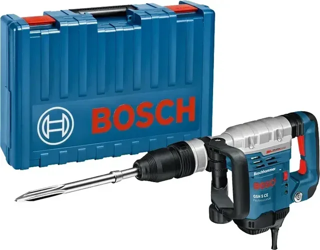 Martillo Demoledor Bosch GSH 5 CE 1150W 7,5J - Herramienta Profesional de Demolición Antivibración