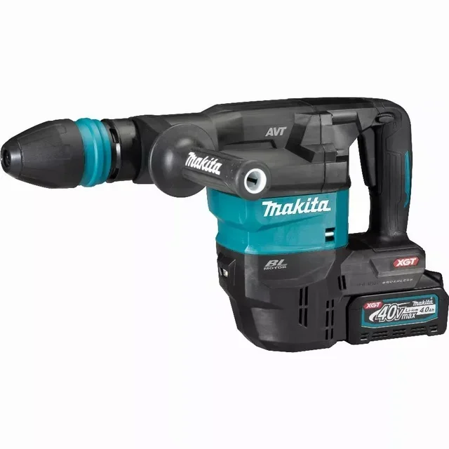 Marteau-piqueur sans fil MAKITA 36V XGT avec 2 batteries 4Ah BL4040 et chargeur rapide DC40RA - Réf. HM001GM201