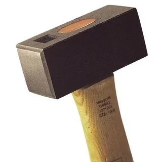 Martello da Fabbro Quadrato Mondelin MOB 260mm Manico in Noce 100x41mm Testa in Acciaio Forgiato