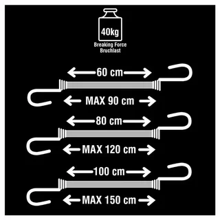 Master Lock Tendeurs Twin Wire 6 câbles sécurité 40kg