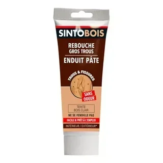 Mastic bois SINTO professionnel rebouchage trous fissures 39
