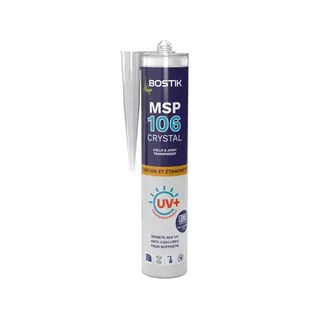 Mastic Bostik MSP106 Invisible transparent collage étanchéité multi-matériaux 30619897