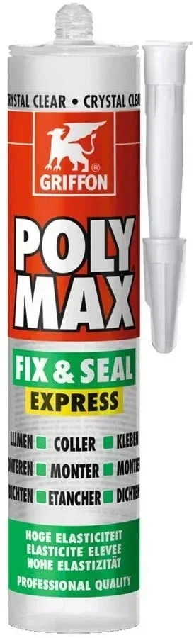 Mastic-colle Griffon Poly Max Fix 1Seal Express - Fixation et étanchéité instantanées