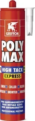 Mastic colle Poly Max High Tack Express GRIFFON multi-matériaux professionnel