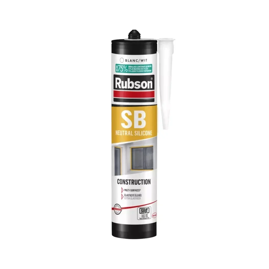 Mastic silicone neutre Rubson 26104 joint étanche multi-usages bâtiment
