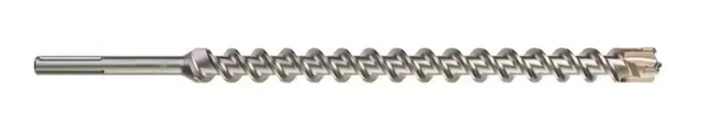 Milwaukee SDS-Max 4-Cutter Drill Bit Reinforced Carbide Tip 32mm Diameter Reinforced Concrete Drilling