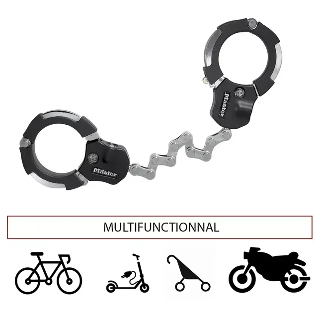 Menottes antivol MASTER LOCK 8290EURDPRO pour vélo et trottinette