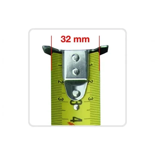 Black Bull METRICA 0807 3m Massband Gummi Magnetischer Haken