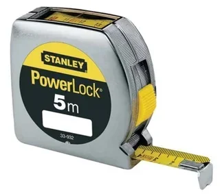Flessometro Stanley PowerLock 5m x 19mm Lettura Diretta Antiurto Mylar