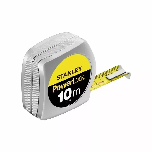 Mètre ruban PowerLock Classic ABS 10m x 25mm Stanley 0-33-442